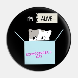 Schrodinger Cat Pin