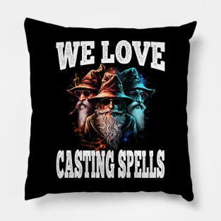 We Love Casting Spells Shadow Wizard Money Gang Pillow