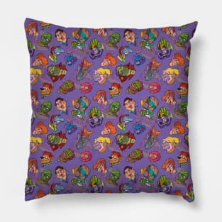 toxic heroes of tromaville crusaders avengers cartoon p2 Pillow