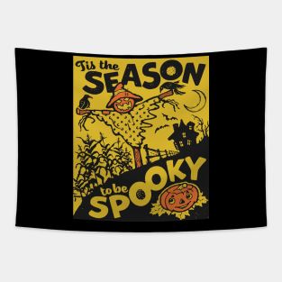 Spooky Season - Retro Vintage Halloween Tapestry