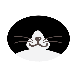 Tuxedo Cat Face T-Shirt