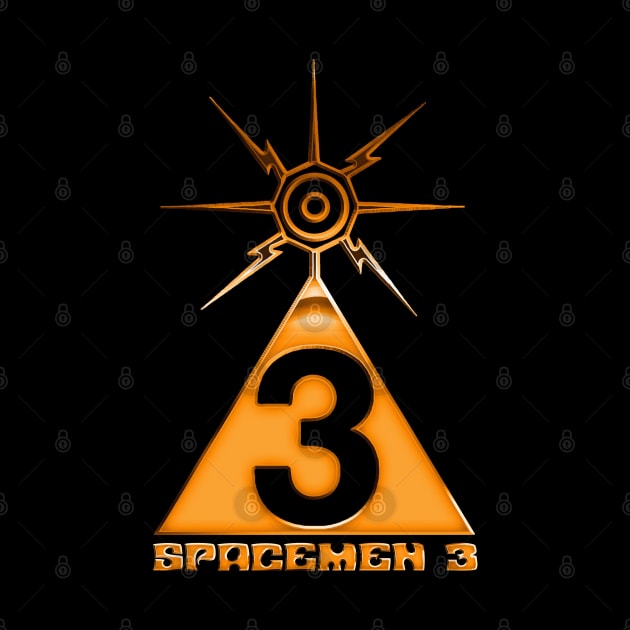 Spacemen 3 \/\/\/\ Gold Retro Fan Design by DankFutura