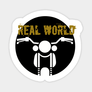 Real World on Bike Magnet