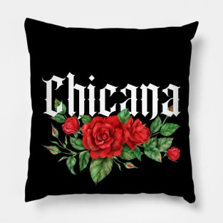 chicana mexican latina girl Pillow