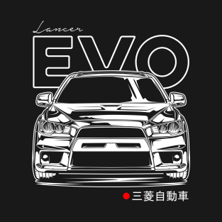 Lancer Evolution X (White Print) T-Shirt