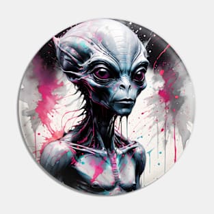 Alien Art Pin