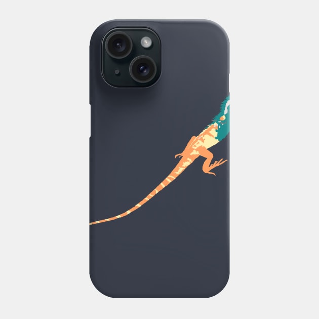 Indo-Chinese Forest Lizard Phone Case by stargatedalek