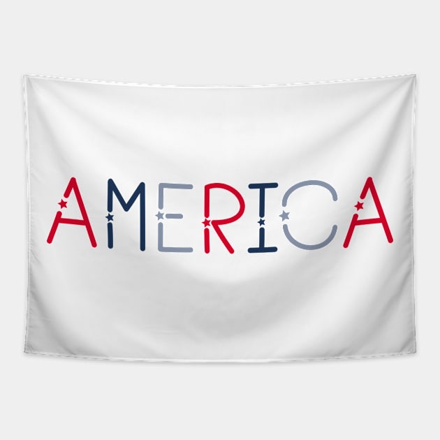 America Tapestry by Ombre Dreams