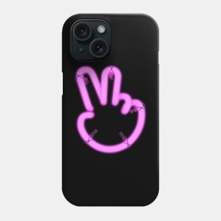 Neon Peace Emoji Phone Case