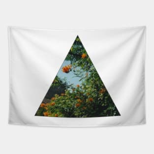 Tropical Floral Triangle Tapestry