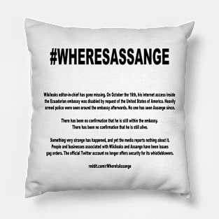 #Wheresassange Pillow