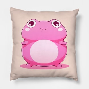 Kawaii Pink Anime Frog Pillow