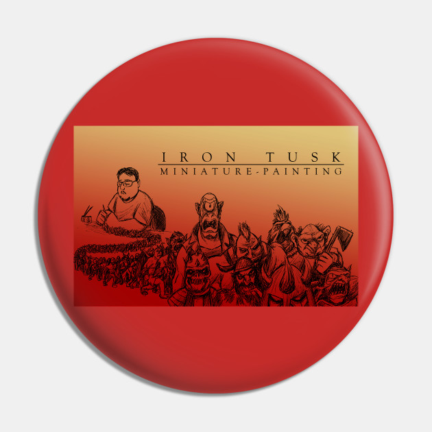 Iron Tusk Horde Iron Tusk Horde Pin Teepublic Au