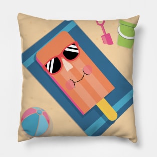 A day at the beach Pillow