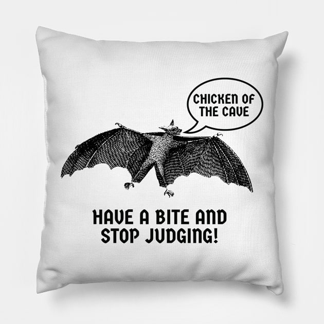 Bats! Pillow by The Horror Cat Dad