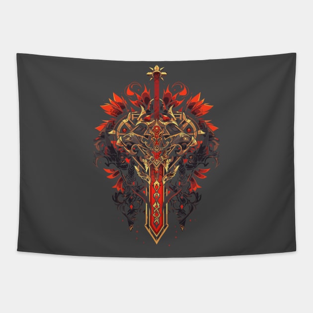 Crusader's Crest Tapestry by crula