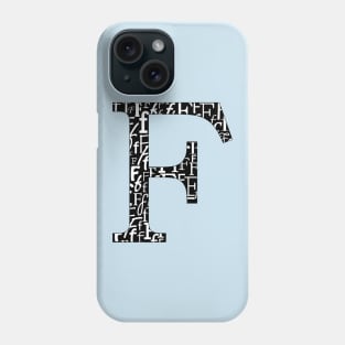 F Filled - Typography Phone Case