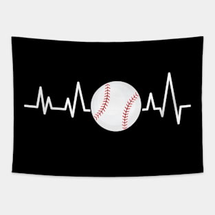 Heartbeat Pulse - Baseball Tapestry