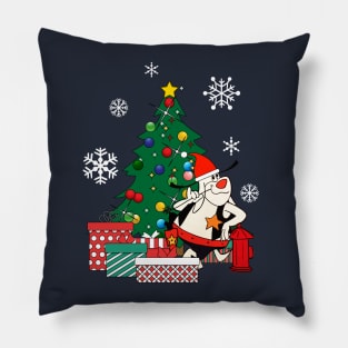 Deputy Dawg Around The Christmas Tree Pillow