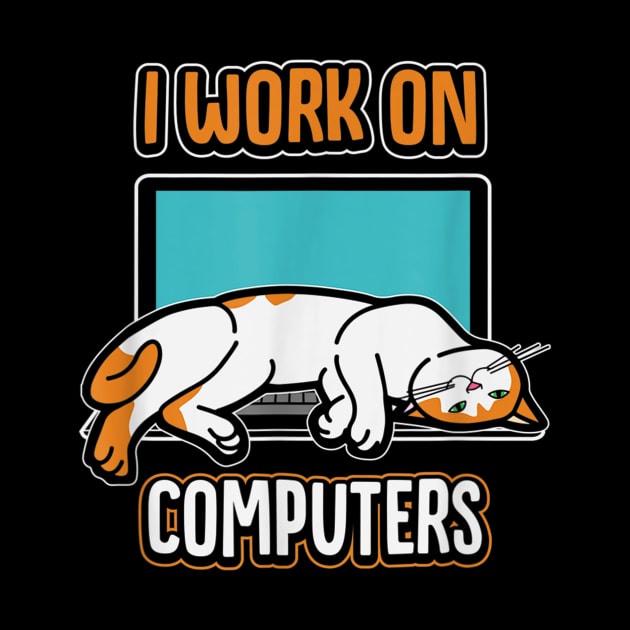 Cats and Computers Halloween Kitty for pet lovers T-Shirt by juliawaltershaxw205