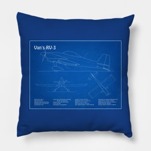 Van’s RV-3 - Airplane Blueprint - AD Pillow