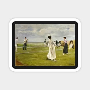 tennis game by the sea 1901 - Max Liebermann Magnet