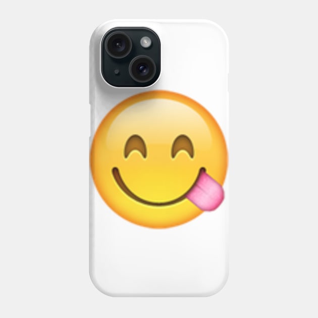 face savouring delicious food Phone Case by Emoji