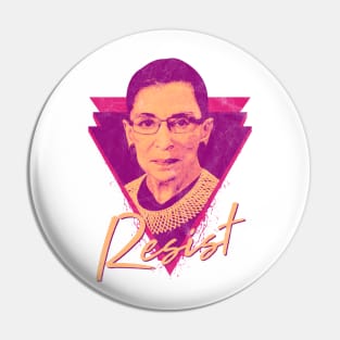 Ruth Bader Ginsburg Neon Colors Pin