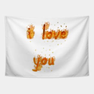 i love you flame Tapestry