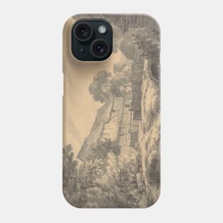 Farmhouse and Buildings by a Stream by Thomas Hearne Phone Case