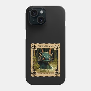 MTG - Legendary Land Swamp Stamp - Ganananaa - Postage Stamp Series Phone Case