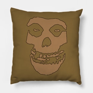 Crimson Ghost - Brown Solid Pillow