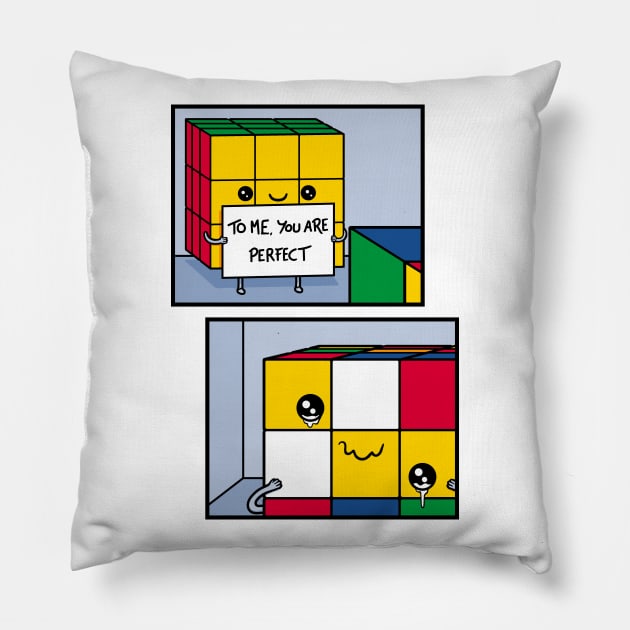 Perfect Cube! Pillow by Raffiti