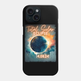 Total Solar Eclipse 2024 USA Art Science Men Women Kids Phone Case