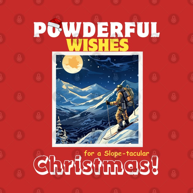 Powderful Wishes for a Slope-tacular Christmas! by FehuMarcinArt