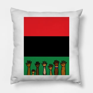 Pan African flag Juneteenth black freedom liberation Pillow