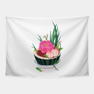 Minhwa: Fruits with Peony C Type Tapestry