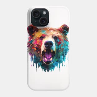 Grizzly Bear Animal Freedom World Wildlife Wonder Abstract Phone Case