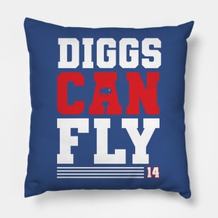 Diggs Can Fly Buffalo Football Pillow