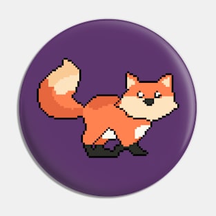 The Artful Zoo Orange fox Pin