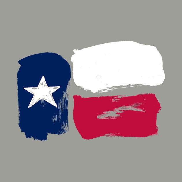 Texas Flag - Pencil Strokes by Nikokosmos