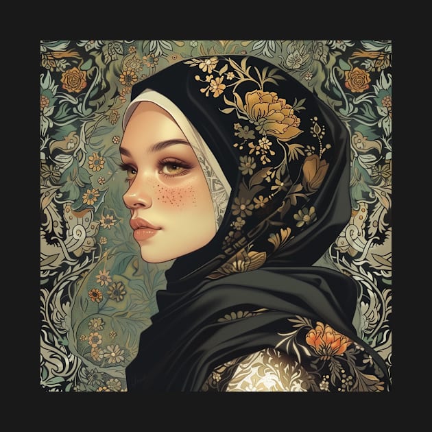 The Muslim woman painting by camisariasj