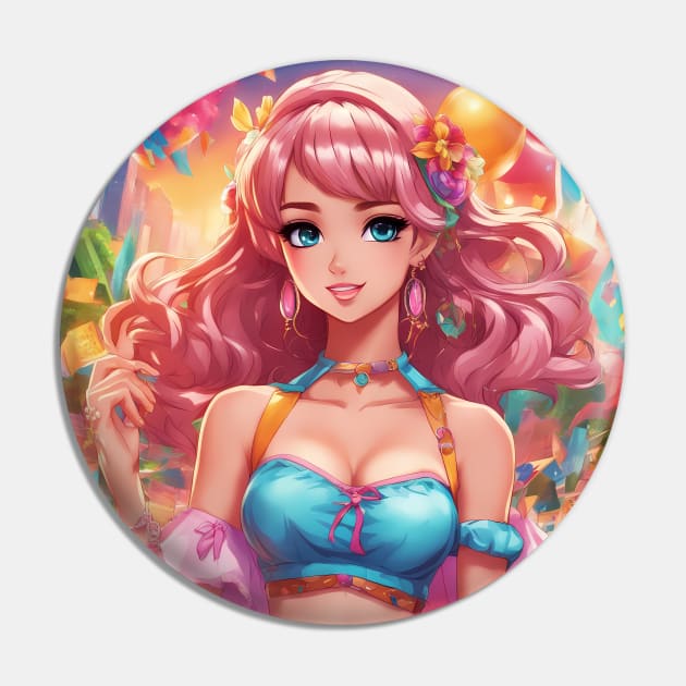 Sunset Paradise Anime bikini Pin by animegirlnft