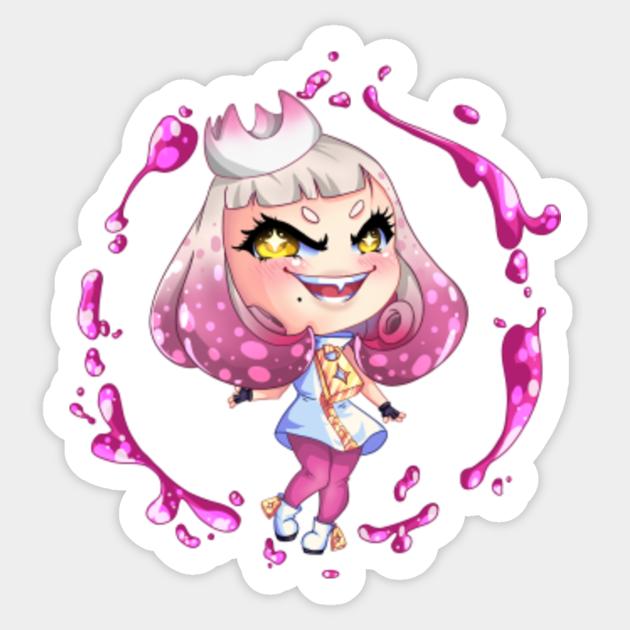 Chibi Pearl Splatoon Fanart Splatoon Sticker Teepublic 👑 off the hook redraw 🌊 2021 vs 2018 #offthehook #pearlandmarinafanart #splatoon2 #splatoon2fanart #myart #mystyle. chibi pearl splatoon fanart