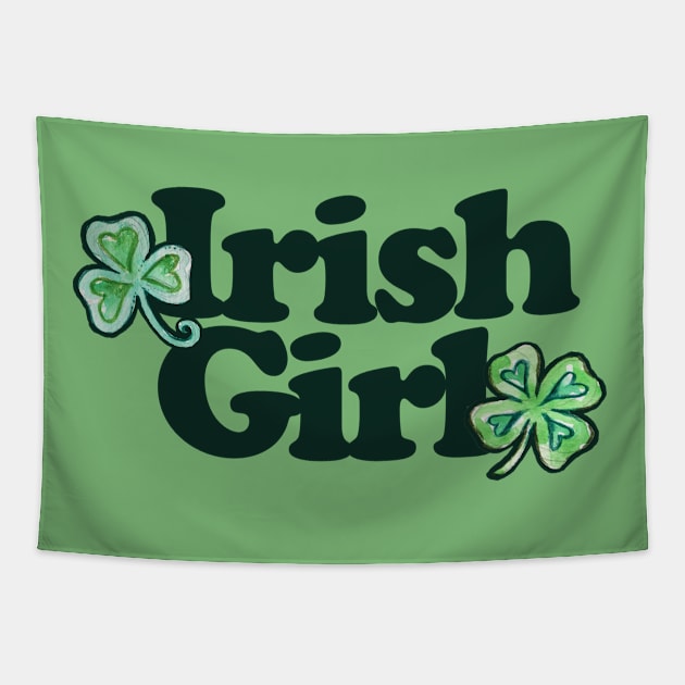 Irish Girl Tapestry by bubbsnugg