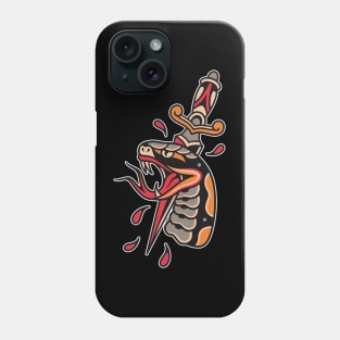 Snake dagger tattoo Phone Case