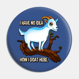 Funny Goat Pun Pin