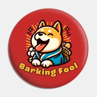 April fool dog Pin