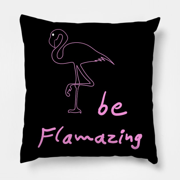 Flamingos flamingo Pillow by Johnny_Sk3tch