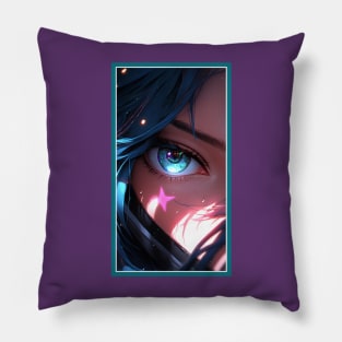 Anime Girl Eye | Quality Anime Artwork | Anime Aesthetic | Manga Anime Art Pillow